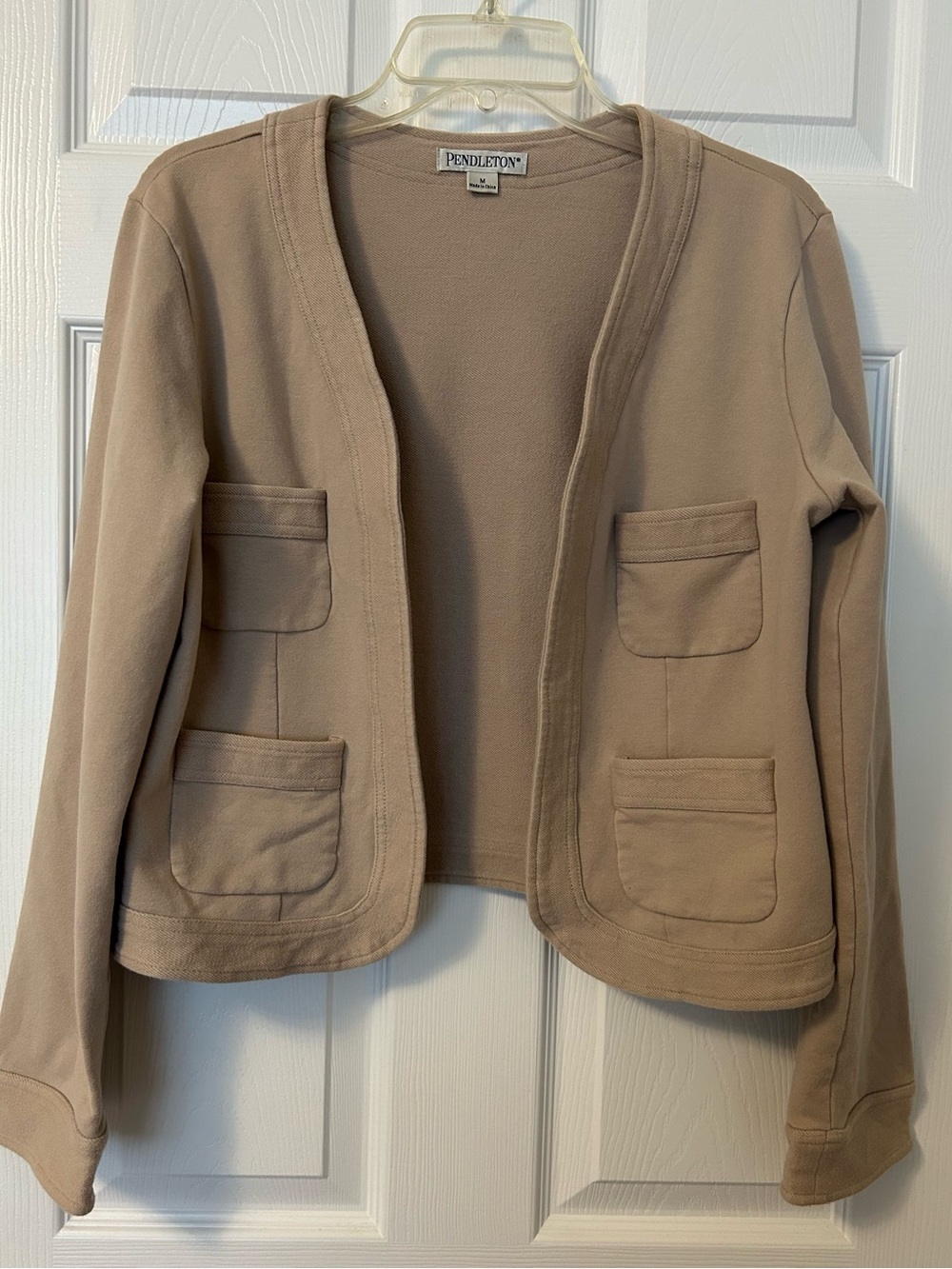 Pendleton Women's Beige Open-Front Blazer Jacket/ Size M